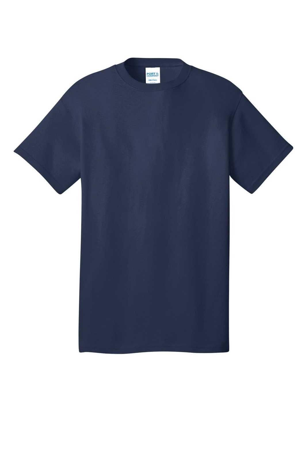 Port &amp; Company PC54DTG Core Cotton DTG Tee - Navy - HIT a Double - 2