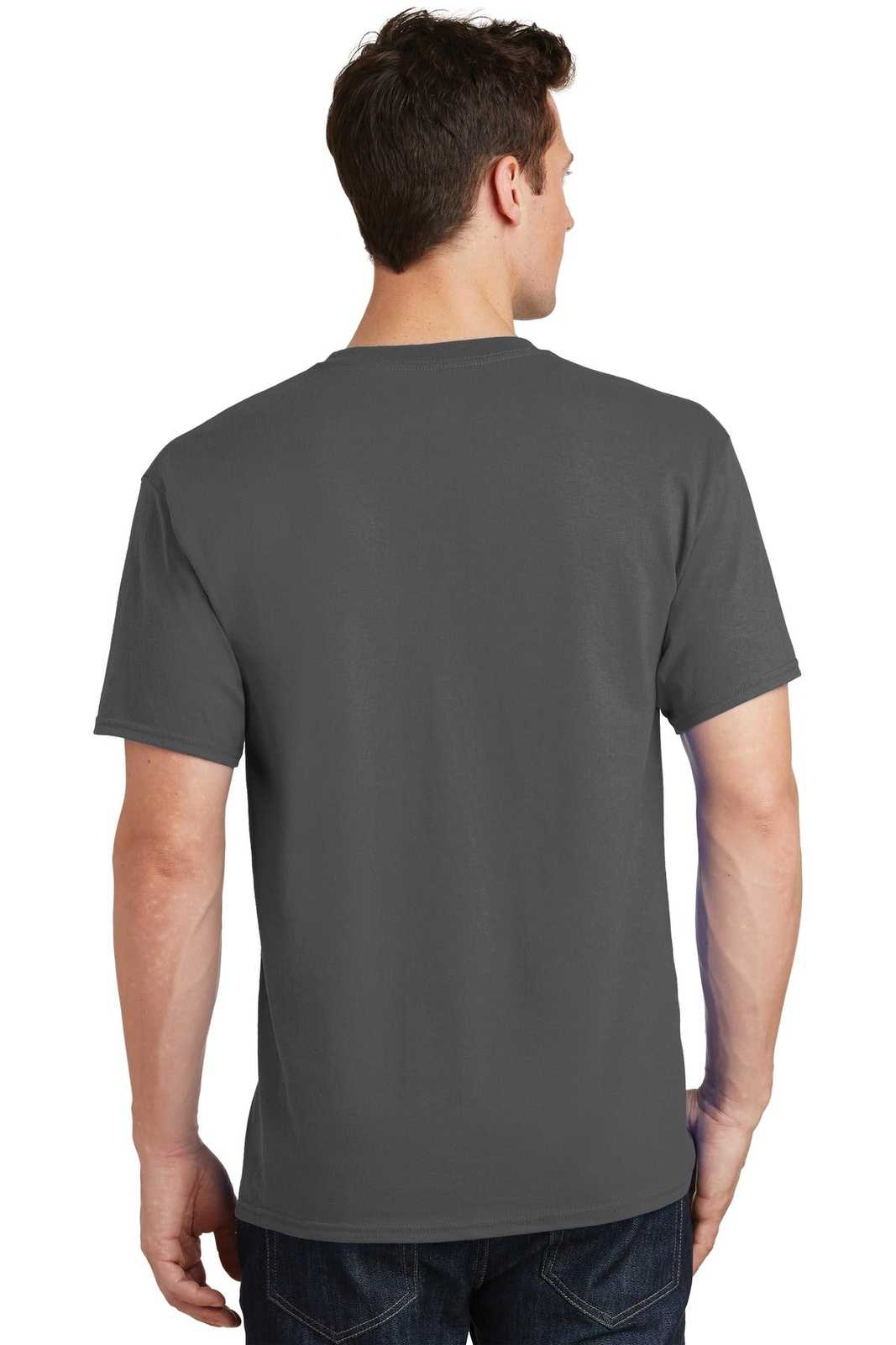 Port &amp; Company PC54T Tall Core Cotton Tee - Charcoal - HIT a Double - 2