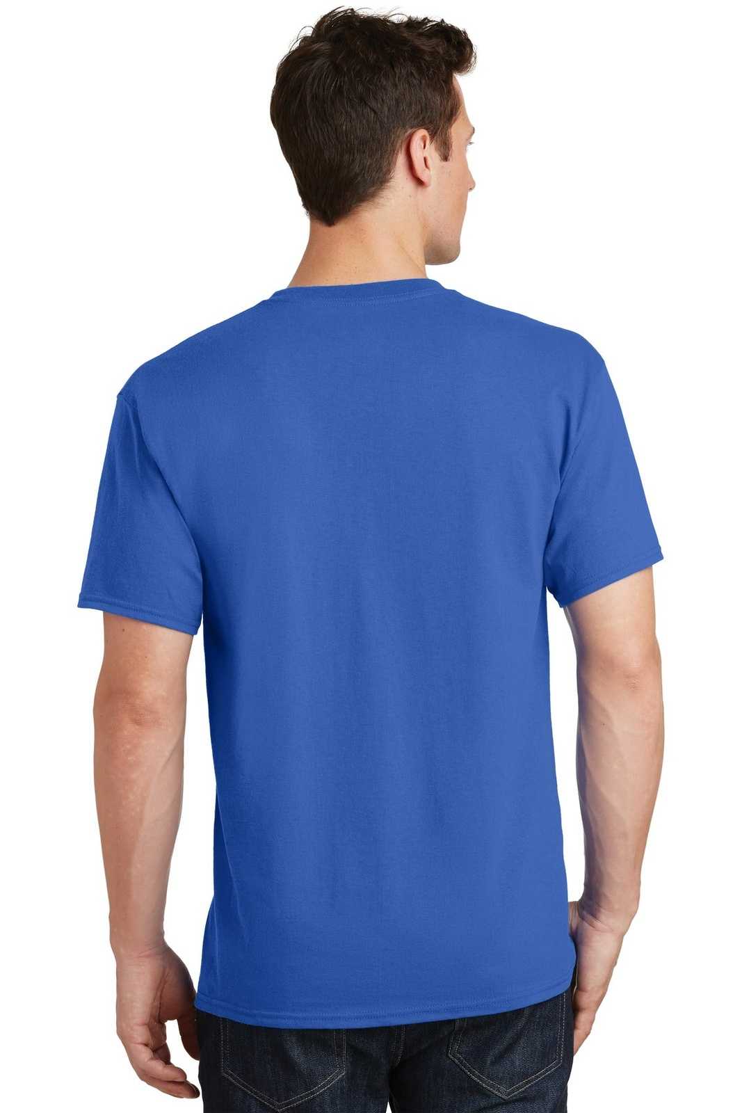 Port &amp; Company PC54T Tall Core Cotton Tee - Royal - HIT a Double - 2