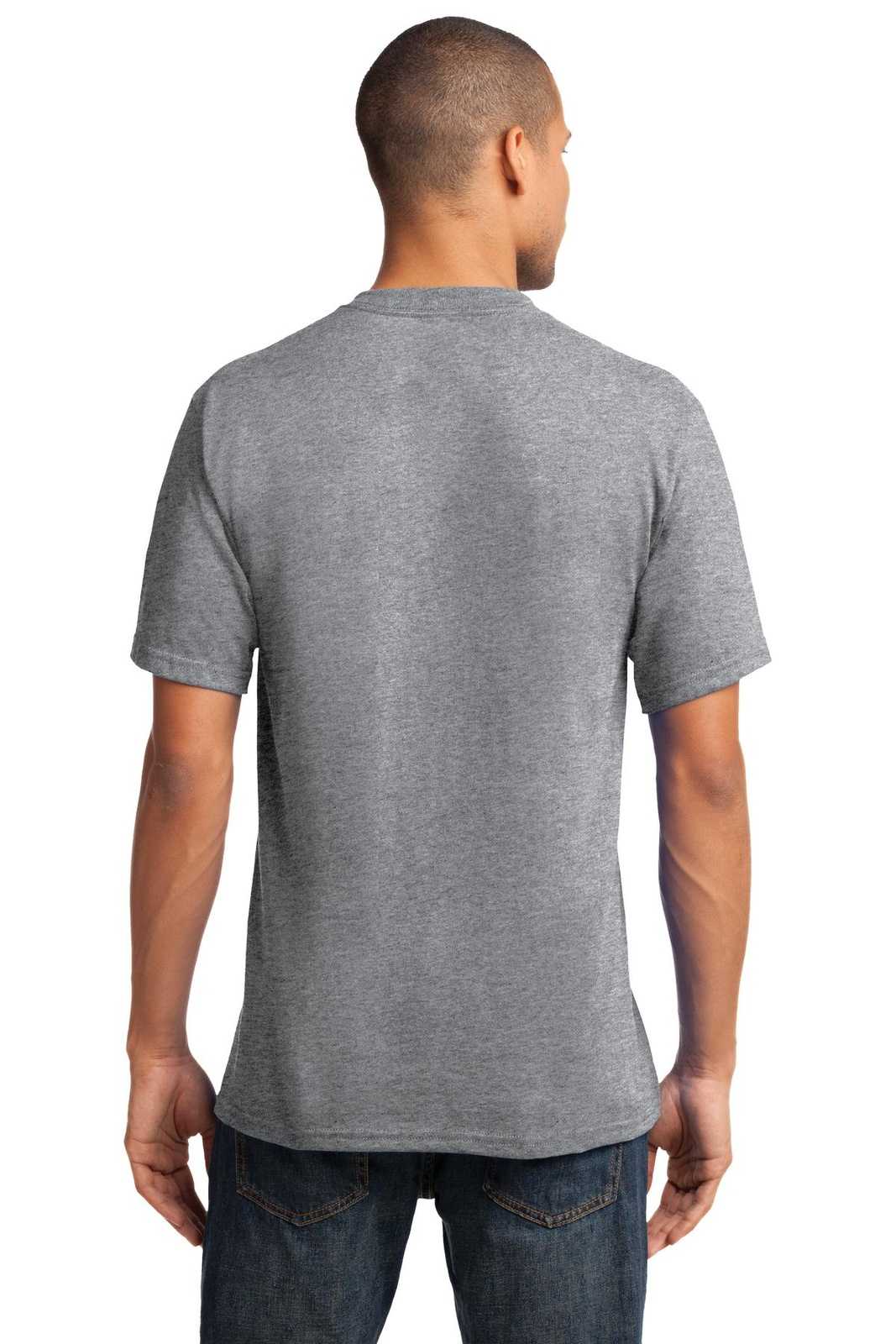 Port & Company PC54V Core Cotton V-Neck Tee - Athletic Heather - HIT a Double - 1