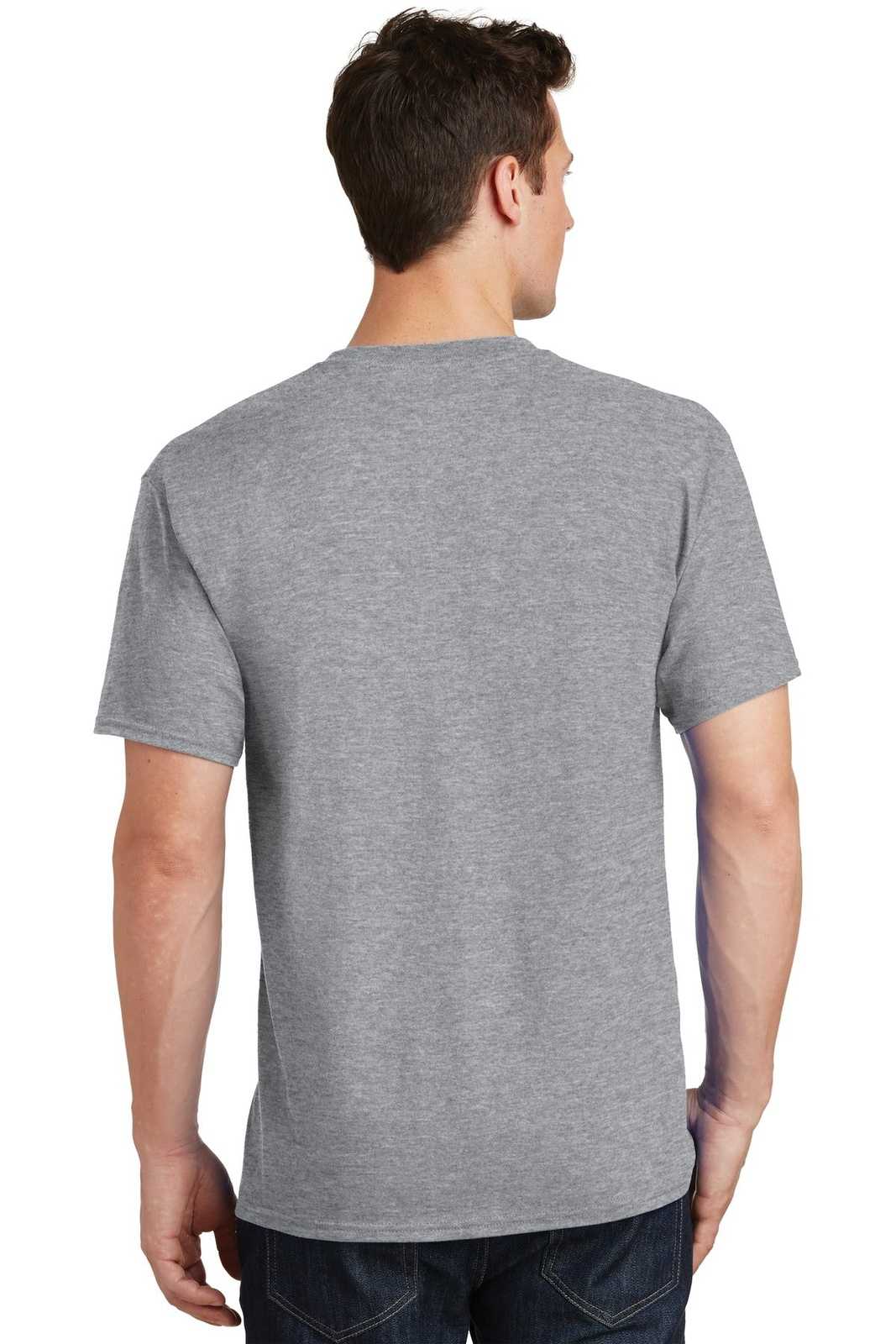 Port & Company PC54 Core Cotton Tee - Athletic Heather - HIT a Double - 1