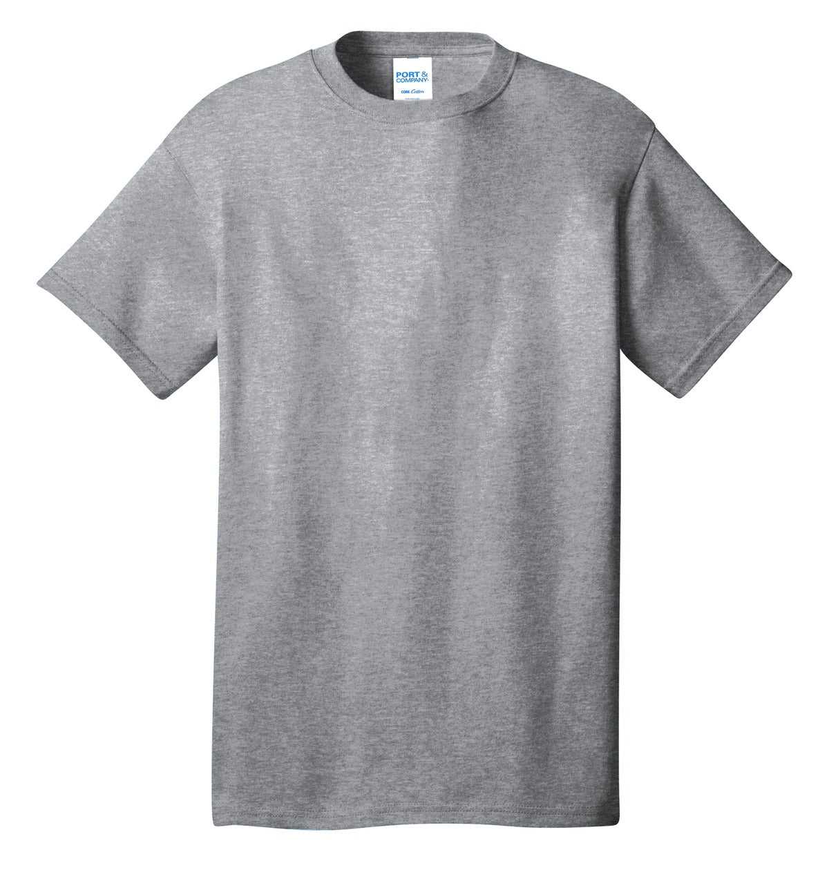 Port &amp; Company PC54 Core Cotton Tee - Athletic Heather - HIT a Double - 5