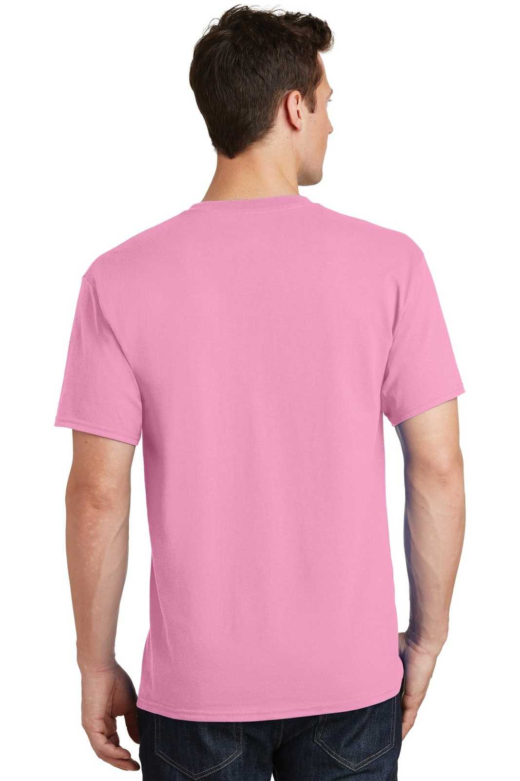 Port & Company PC54 Core Cotton Tee - Candy Pink - HIT a Double - 1