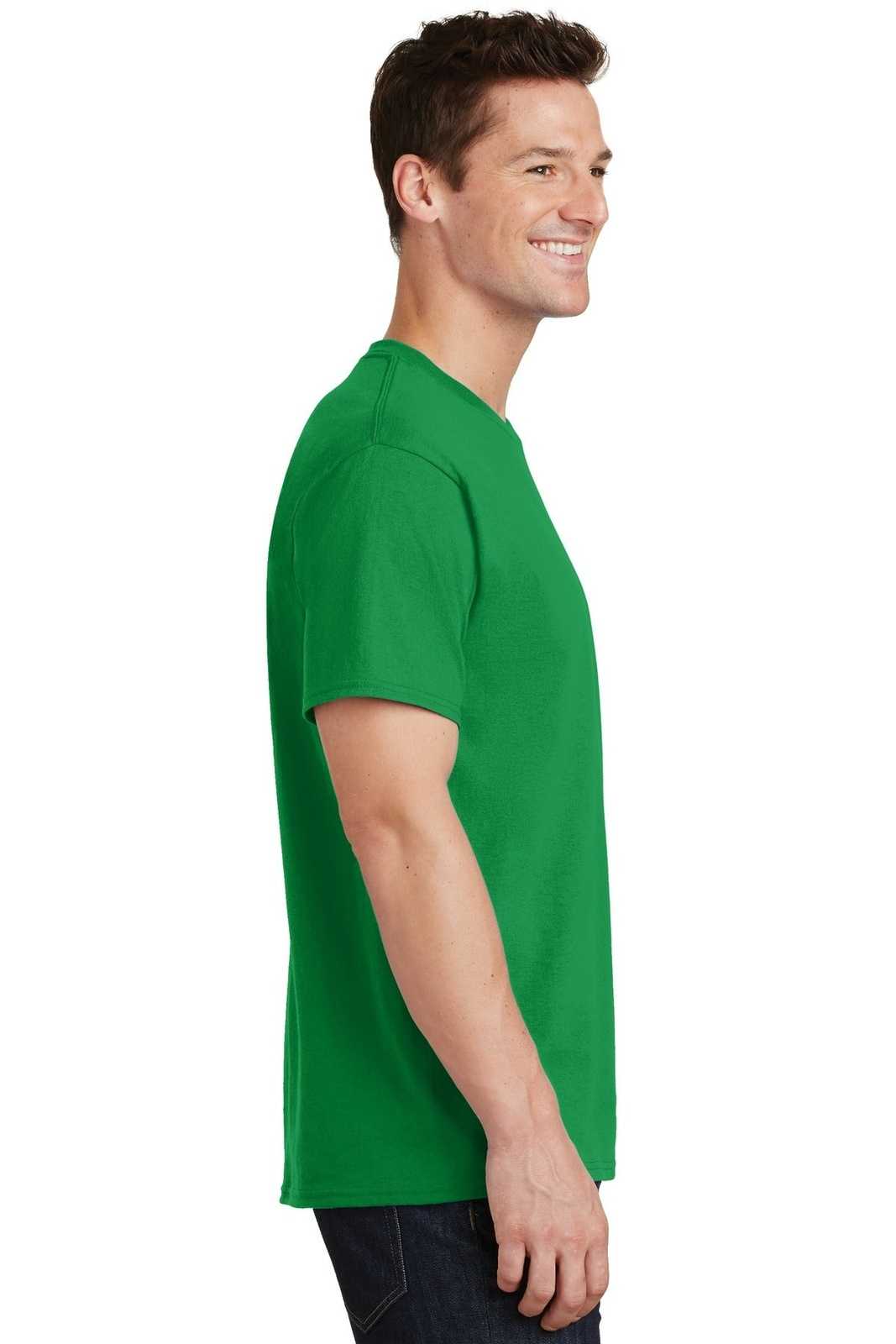 Port &amp; Company PC54 Core Cotton Tee - Clover Green - HIT a Double - 3