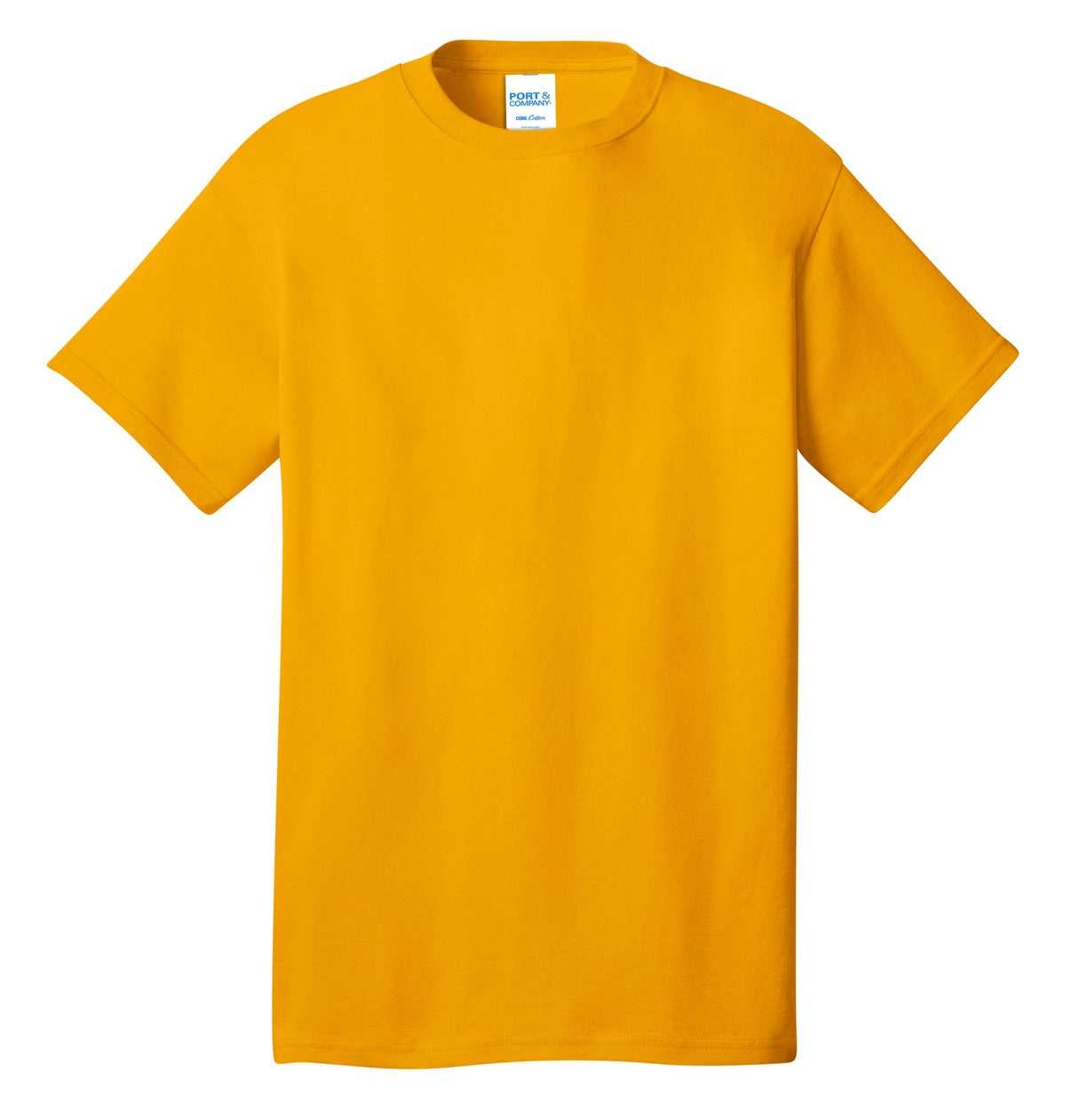 Port &amp; Company PC54 Core Cotton Tee - Gold - HIT a Double - 5