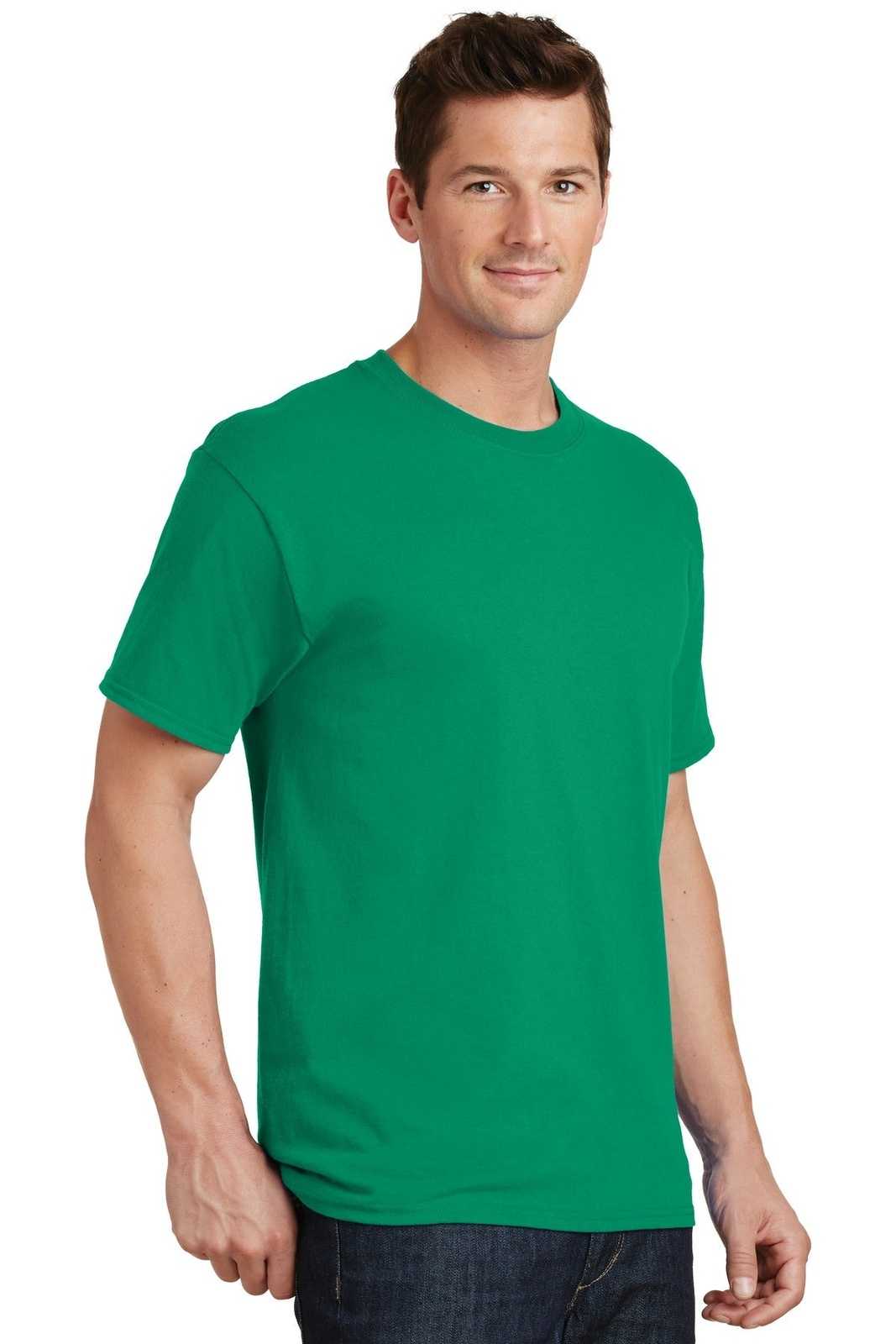 Port &amp; Company PC54 Core Cotton Tee - Kelly - HIT a Double - 4