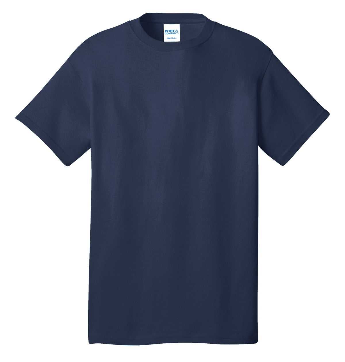 Port &amp; Company PC54 Core Cotton Tee - Navy - HIT a Double - 5