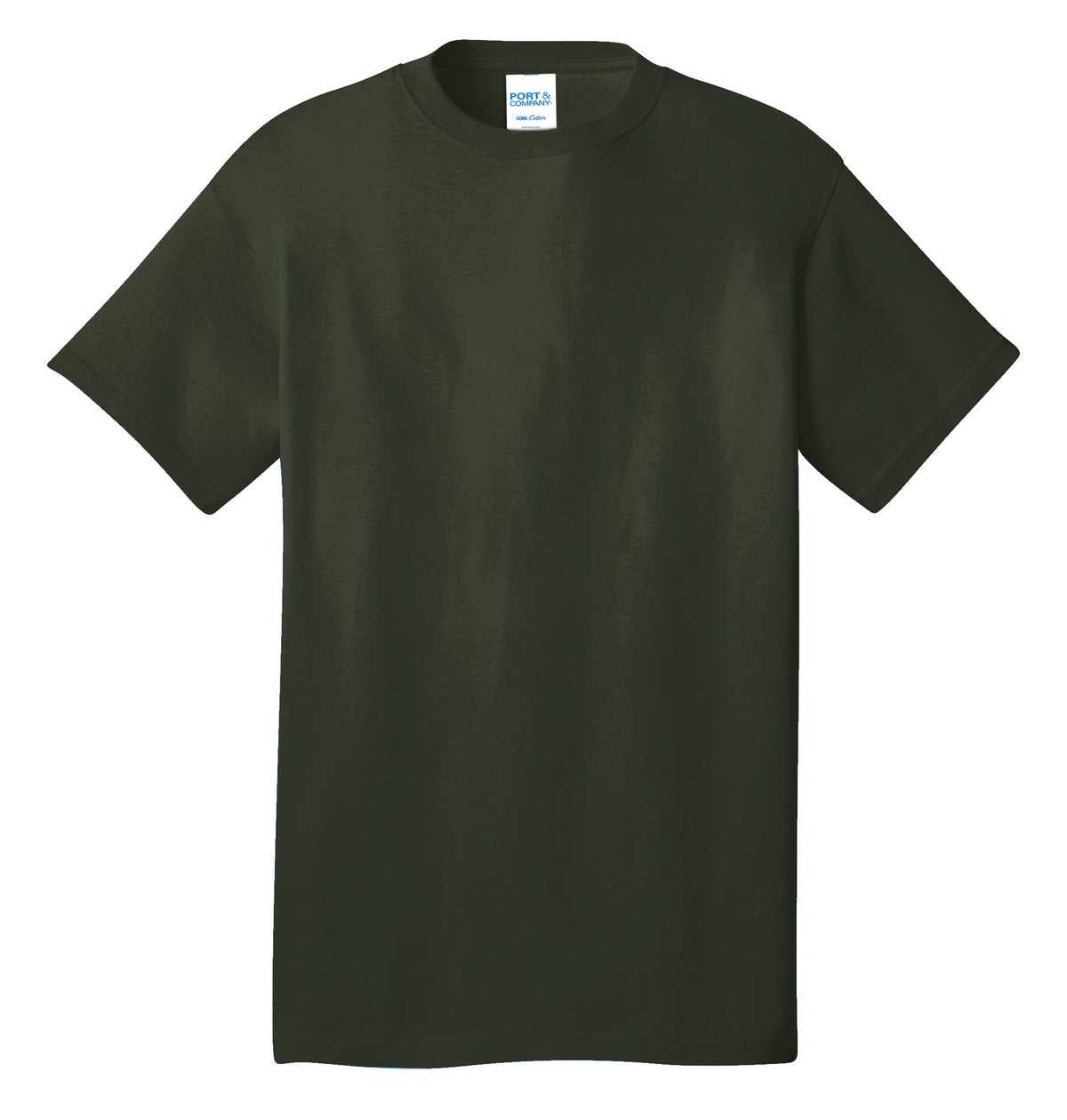 Port &amp; Company PC54 Core Cotton Tee - Olive - HIT a Double - 5