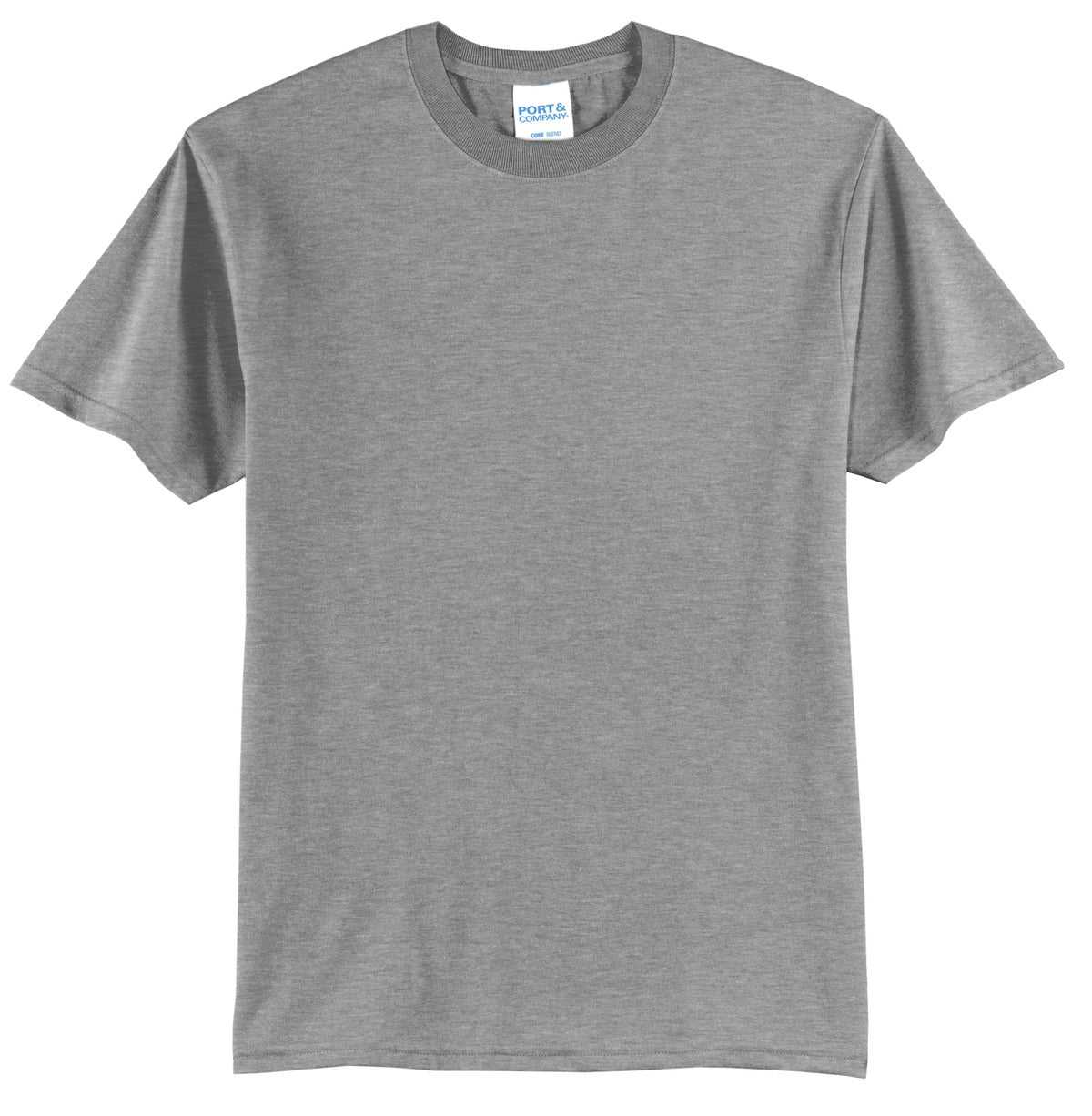 Port &amp; Company PC55T Tall Core Blend Tee - Athletic Heather - HIT a Double - 2