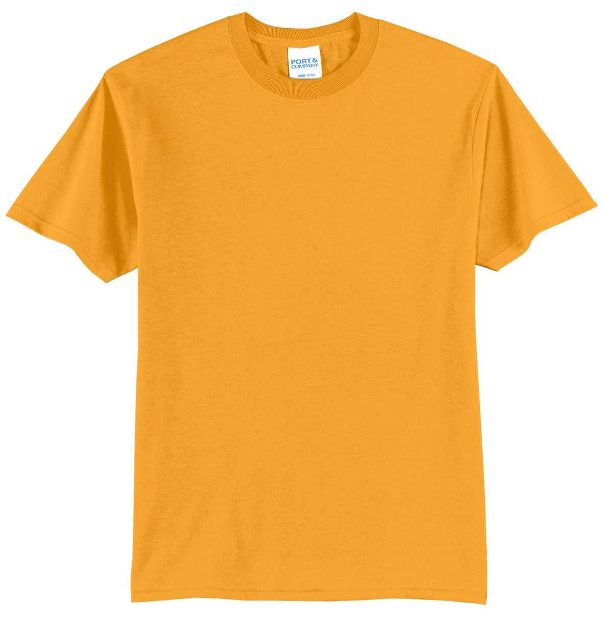 Port &amp; Company PC55T Tall Core Blend Tee - Gold - HIT a Double - 2