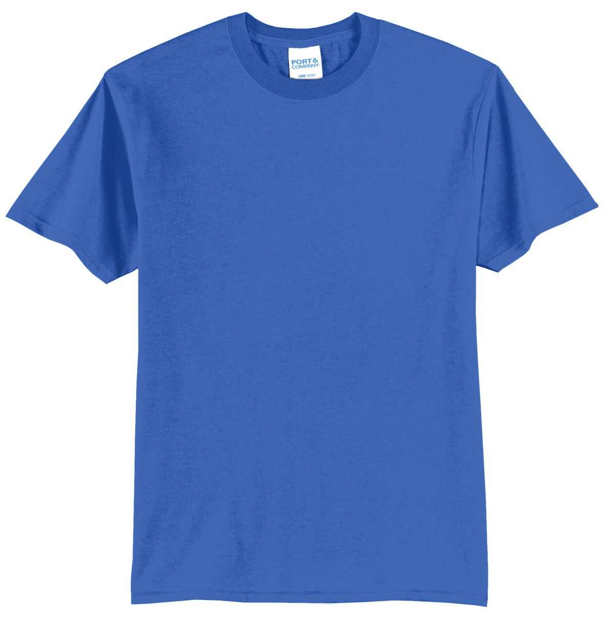 Port &amp; Company PC55T Tall Core Blend Tee - Royal - HIT a Double - 2