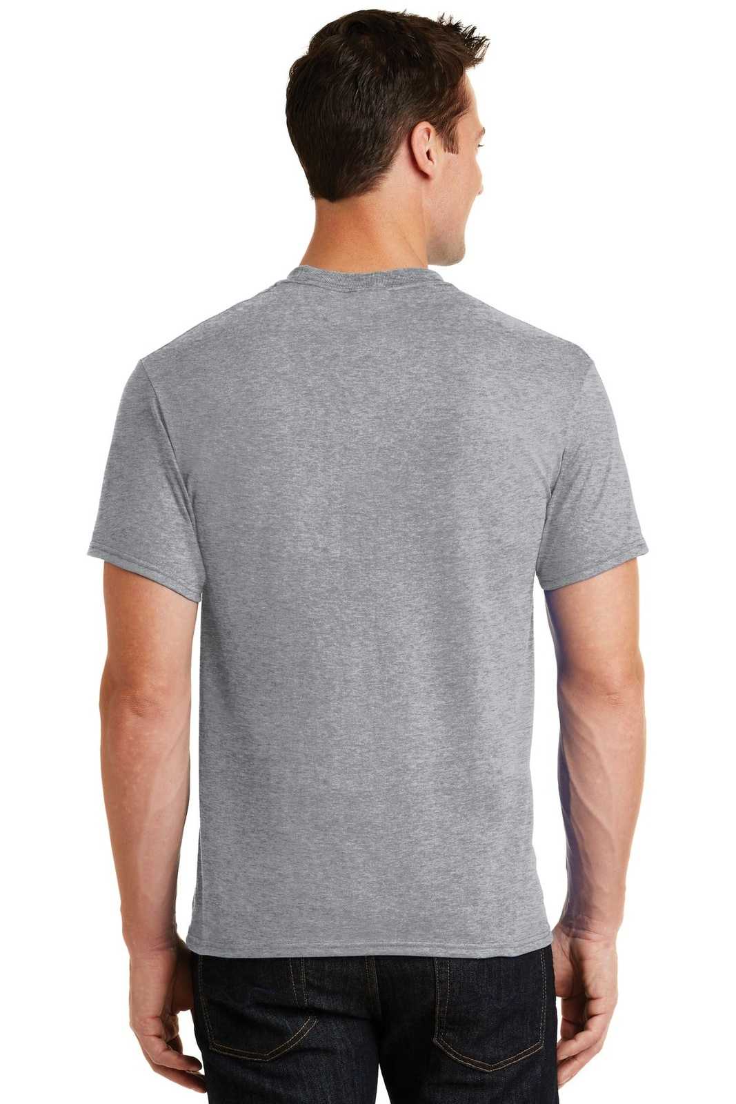 Port &amp; Company PC55 Core Blend Tee - Athletic Heather - HIT a Double - 2