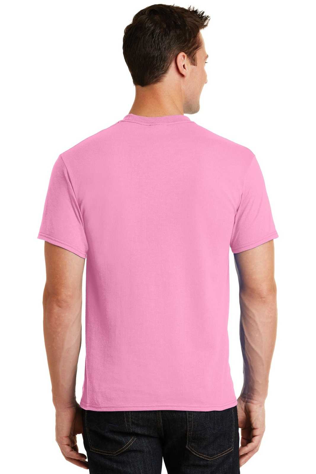 Port &amp; Company PC55 Core Blend Tee - Candy Pink - HIT a Double - 2