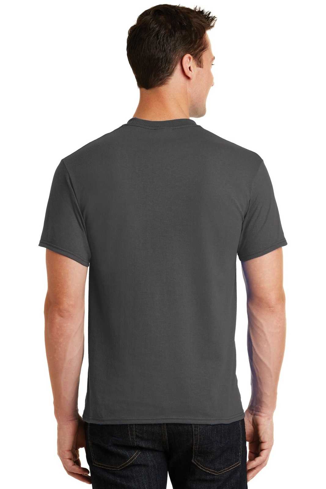 Port & Company PC55 Core Blend Tee - Charcoal - HIT a Double - 1