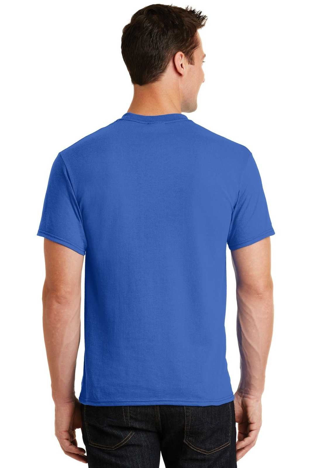 Port &amp; Company PC55 Core Blend Tee - Royal - HIT a Double - 2