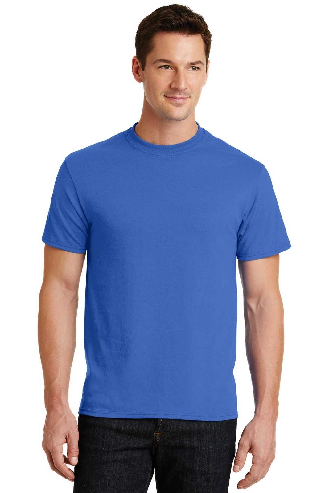 Port &amp; Company PC55 Core Blend Tee - Royal - HIT a Double - 1