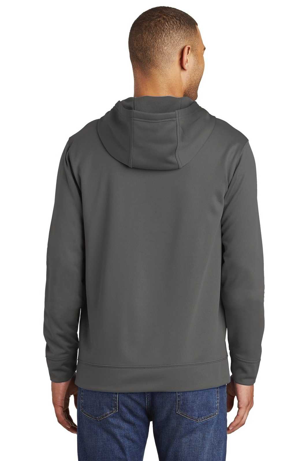 Port &amp; Company PC590H Performance Fleece Pullover Hooded Sweatshirt - Charcoal - HIT a Double - 2