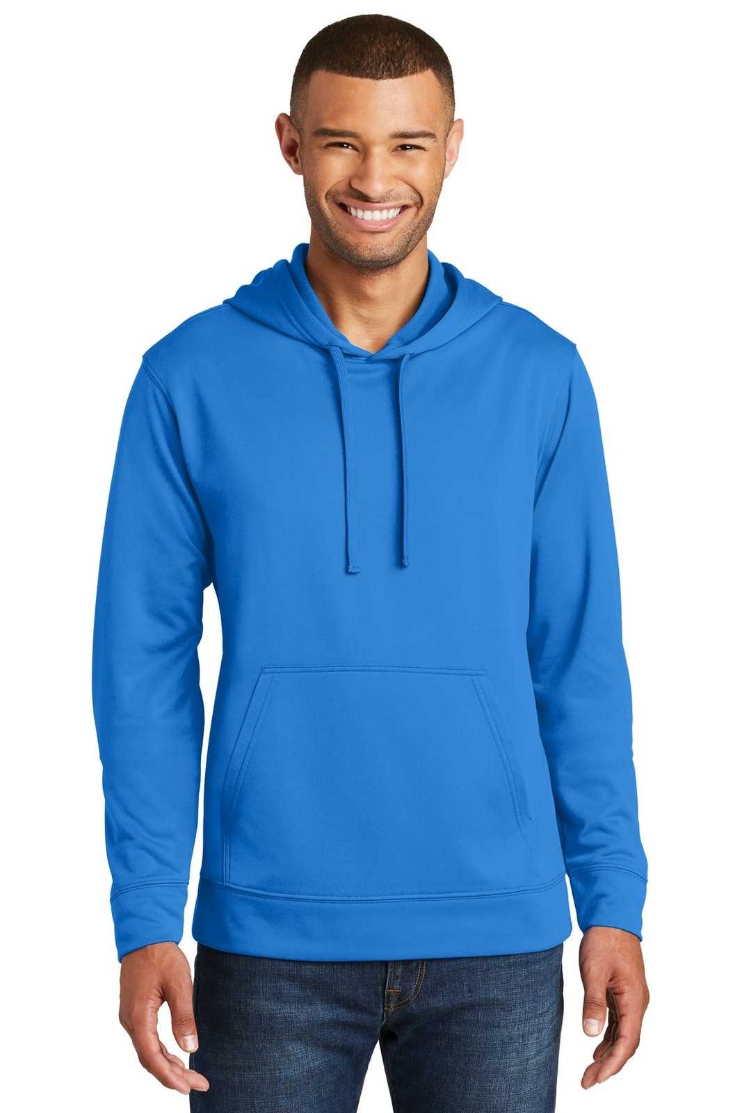 Port &amp; Company PC590H Performance Fleece Pullover Hooded Sweatshirt - Royal - HIT a Double - 1