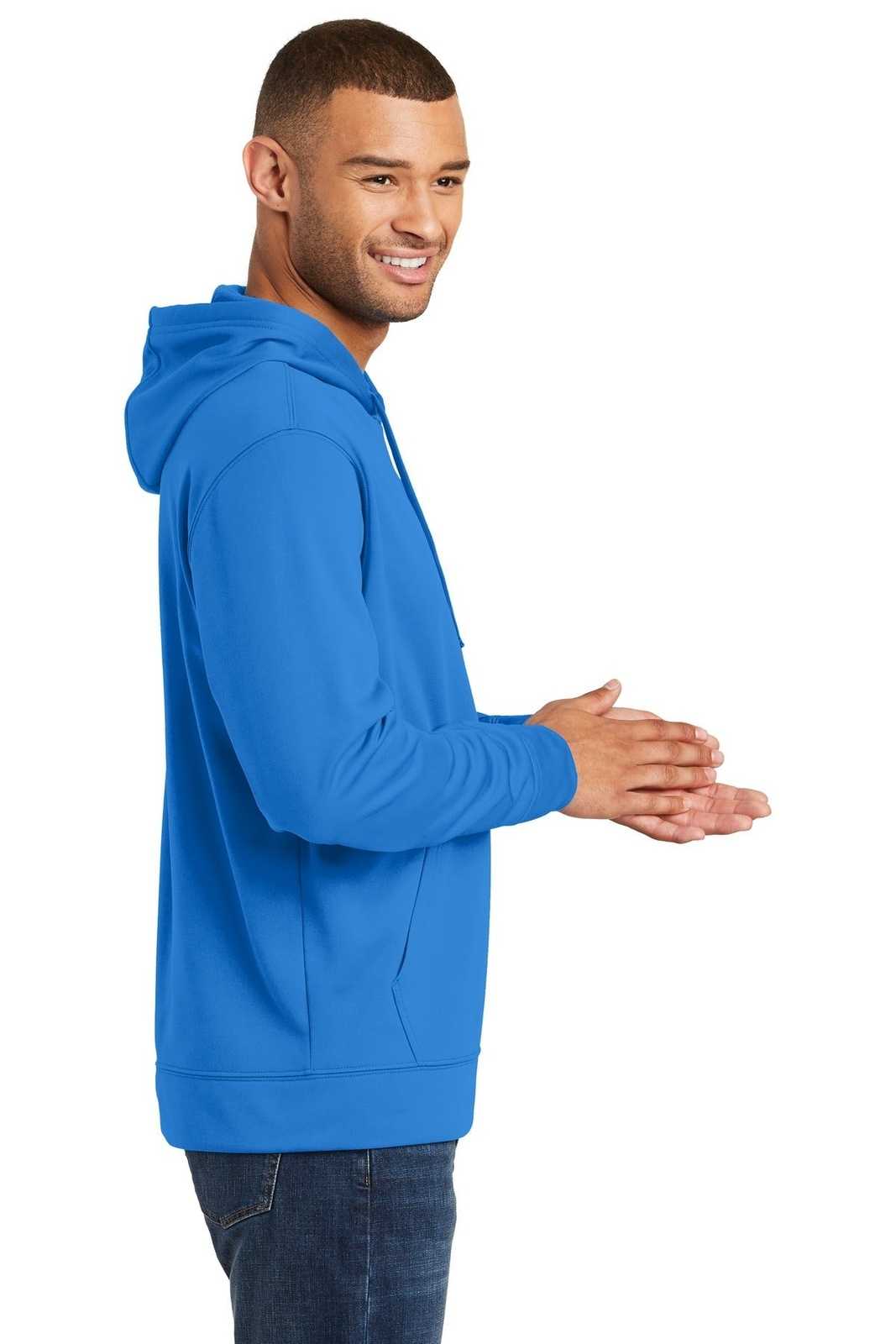 Port &amp; Company PC590H Performance Fleece Pullover Hooded Sweatshirt - Royal - HIT a Double - 3