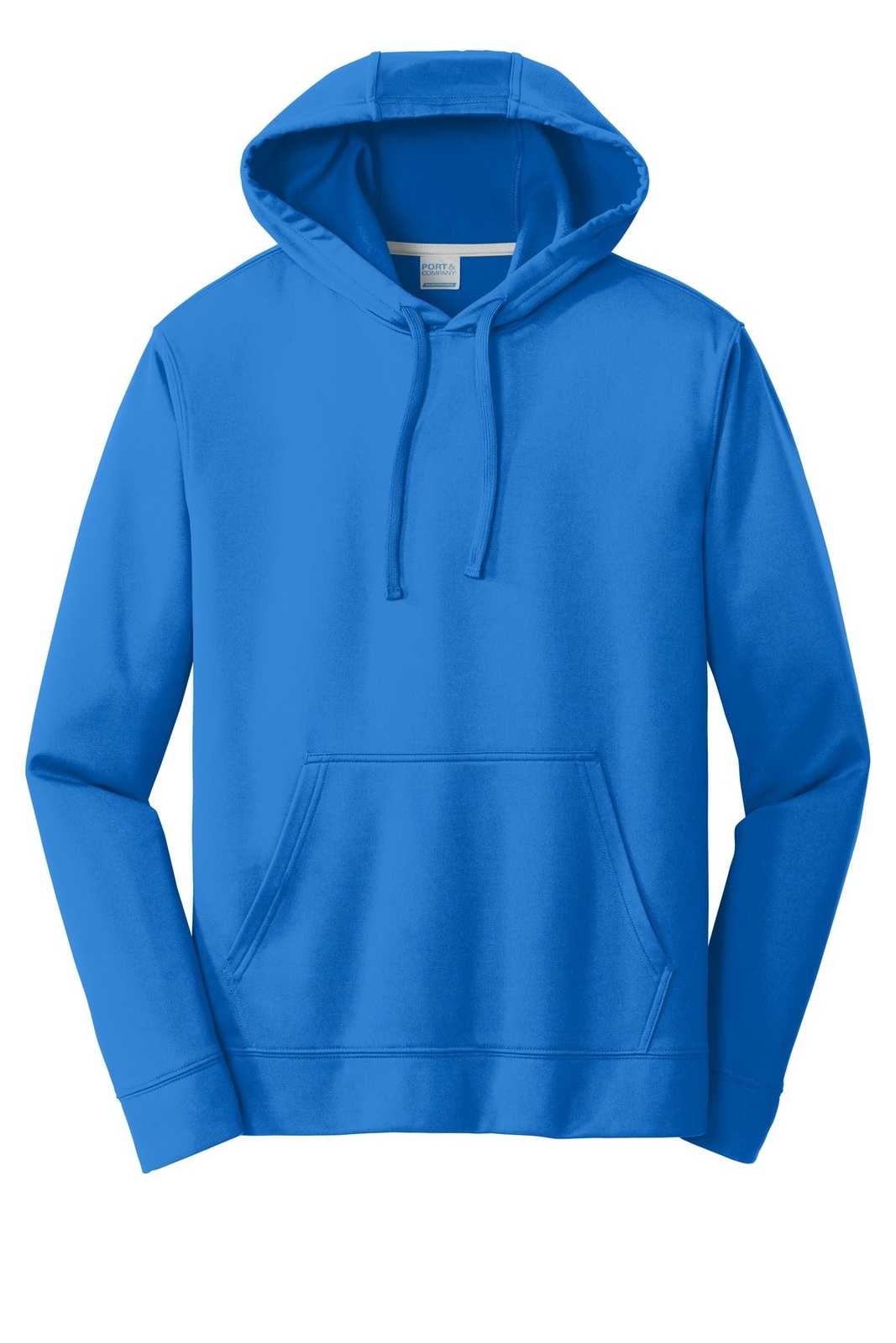 Port &amp; Company PC590H Performance Fleece Pullover Hooded Sweatshirt - Royal - HIT a Double - 5