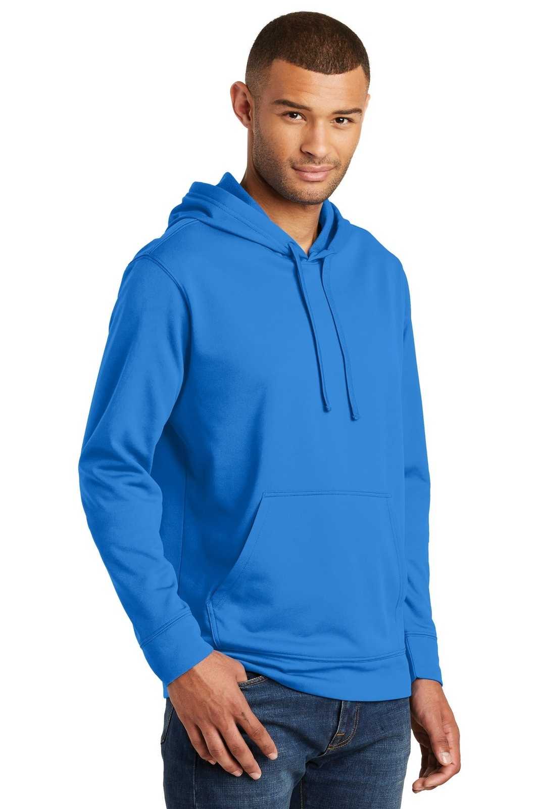 Port &amp; Company PC590H Performance Fleece Pullover Hooded Sweatshirt - Royal - HIT a Double - 4