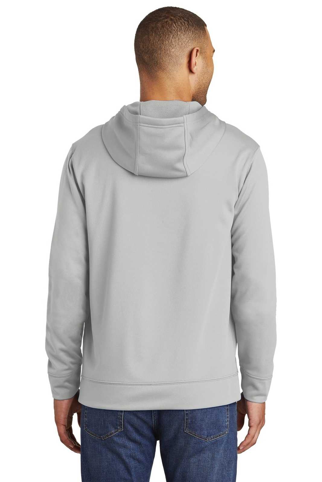 Port &amp; Company PC590H Performance Fleece Pullover Hooded Sweatshirt - Silver - HIT a Double - 2