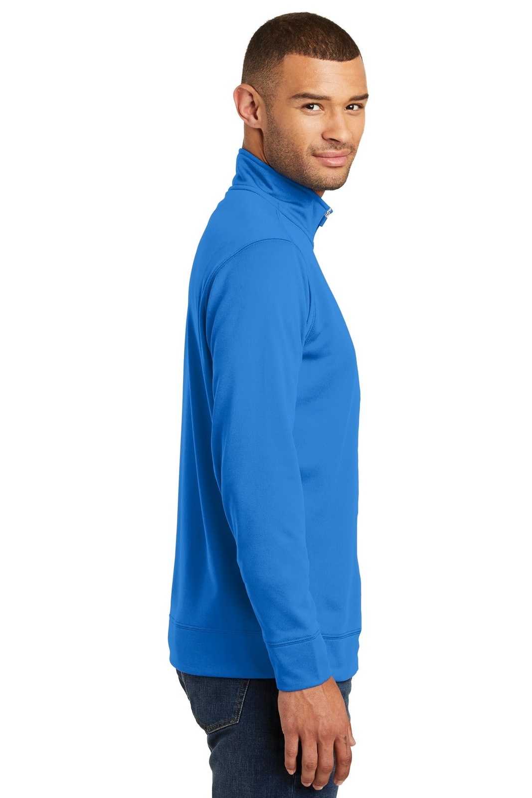 Port &amp; Company PC590Q Fleece 1/4-Zip Pullover Sweatshirt - Royal - HIT a Double - 3
