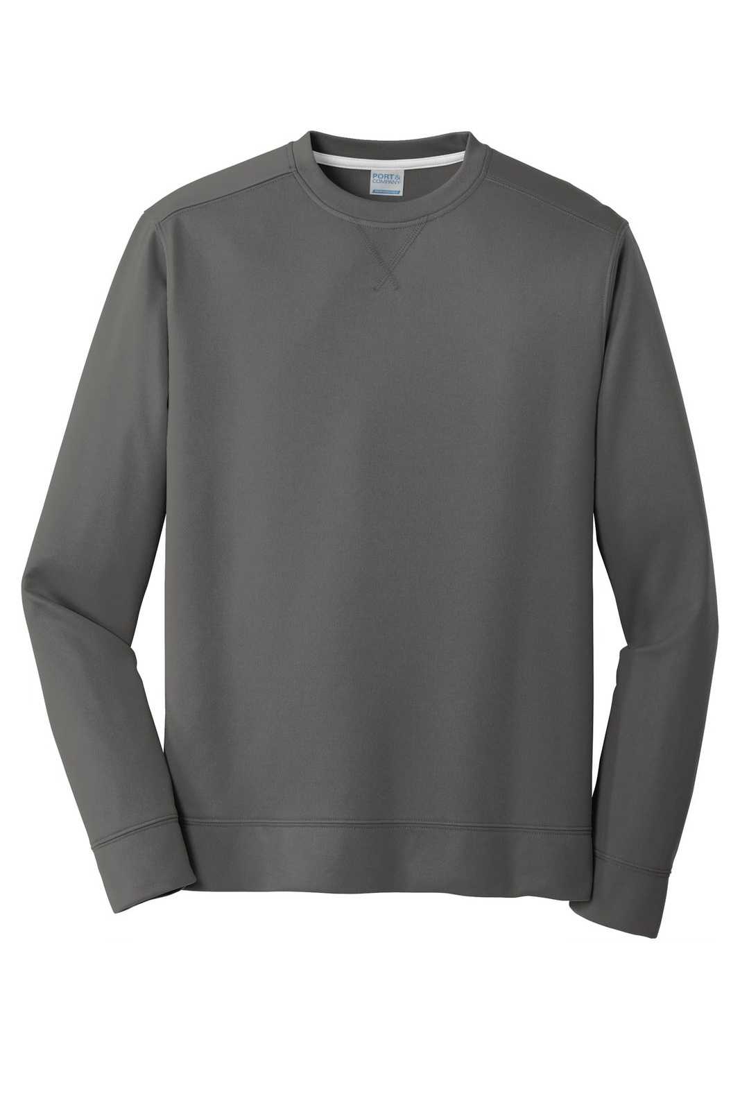 Port &amp; Company PC590 Fleece Crewneck Sweatshirt - Charcoal - HIT a Double - 5