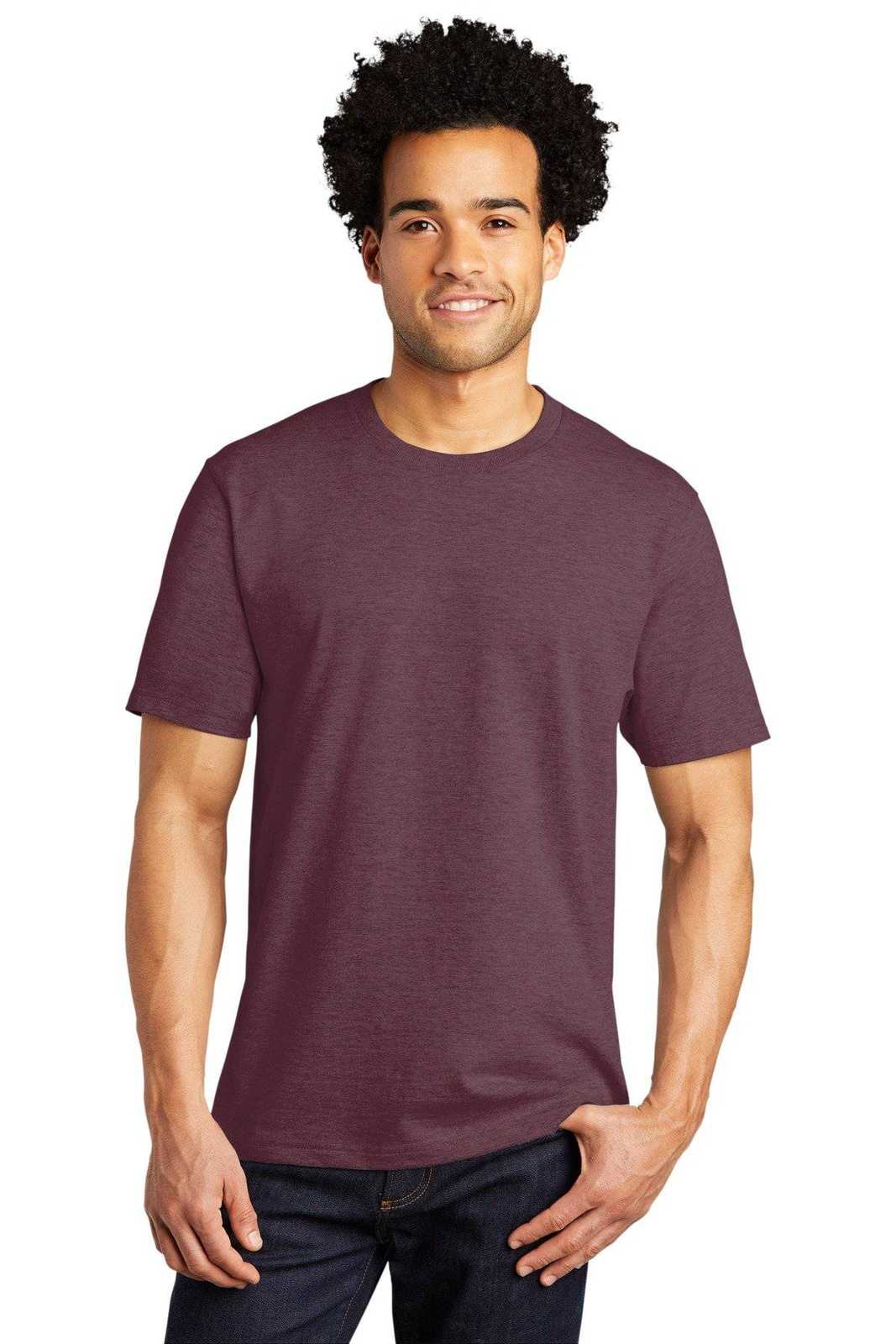 Port &amp; Company PC600 Bouncer Tee - Heather Athletic Maroon - HIT a Double - 1