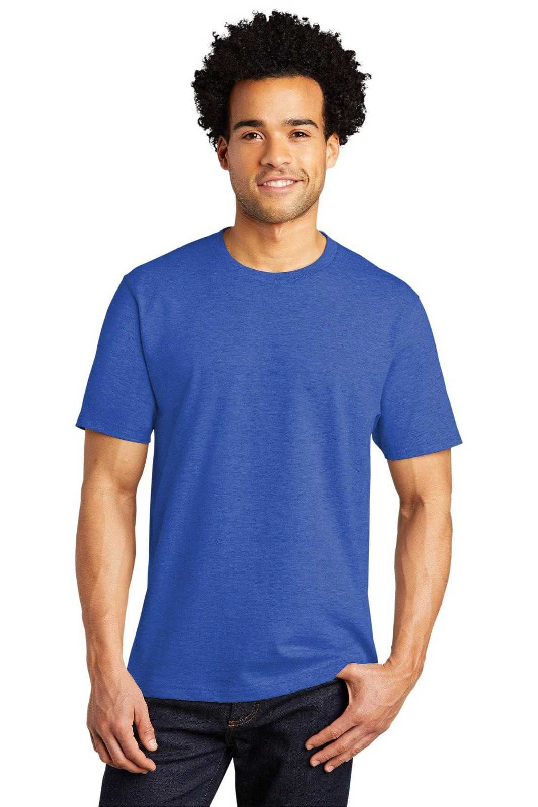 Port &amp; Company PC600 Bouncer Tee - True Royal Heather - HIT a Double - 1