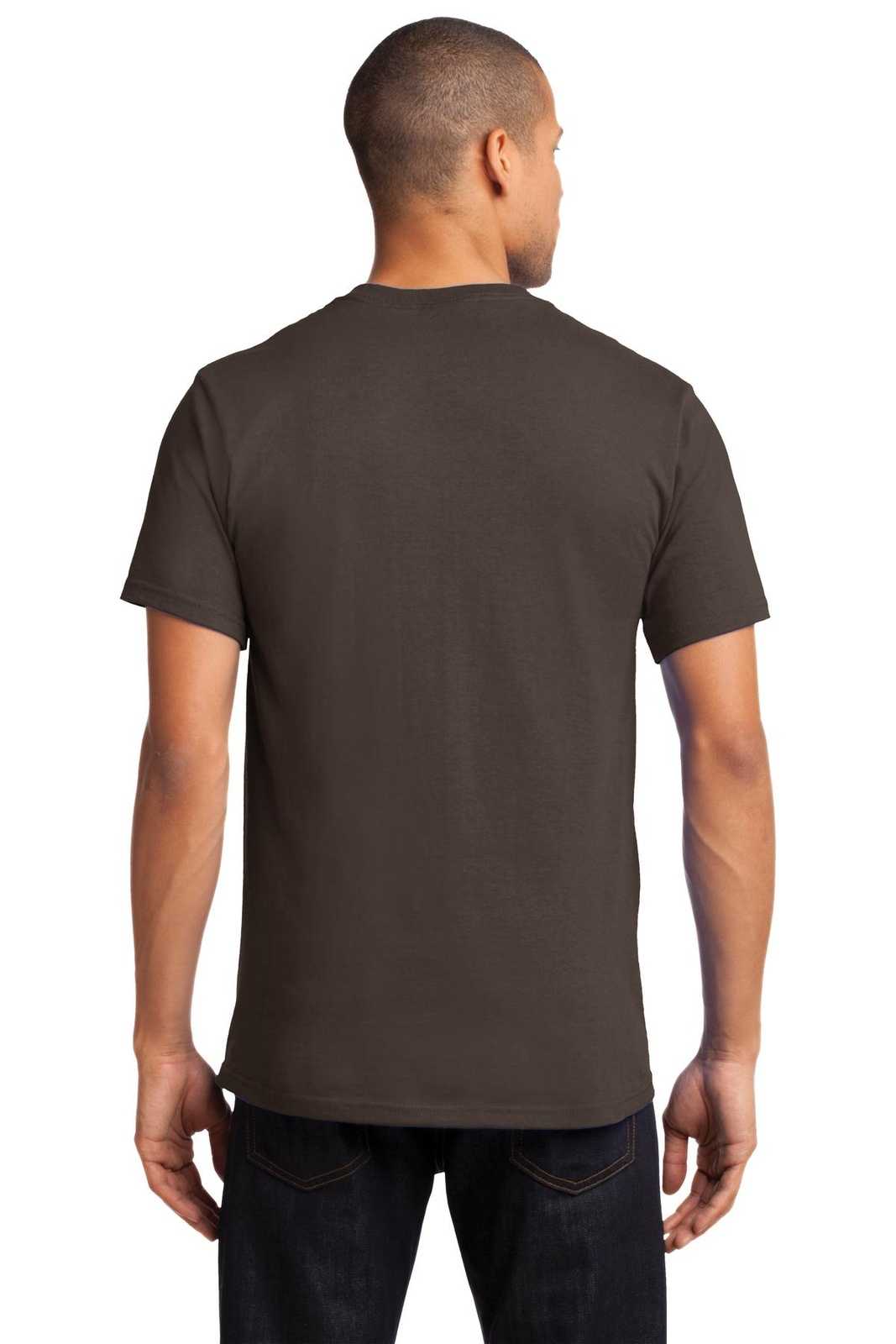 Port &amp; Company PC61PT Tall Essential Pocket Tee - Brown - HIT a Double - 2