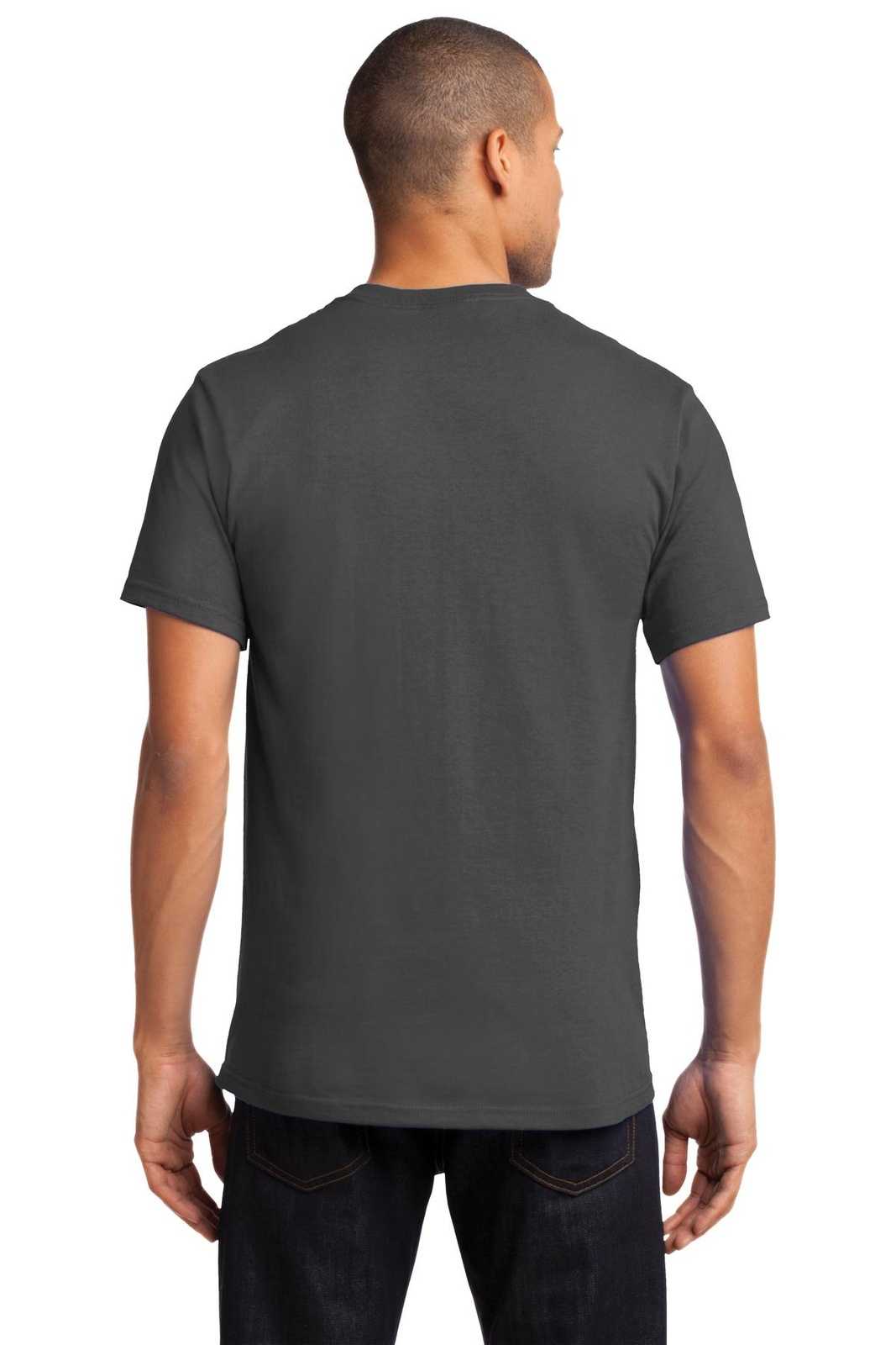 Port &amp; Company PC61PT Tall Essential Pocket Tee - Charcoal - HIT a Double - 2