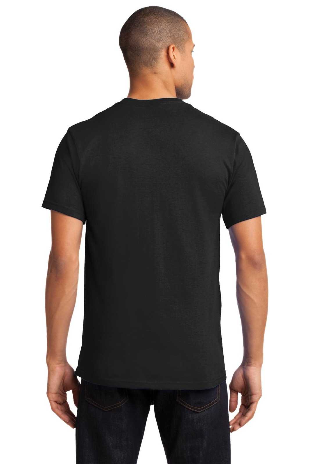 Port &amp; Company PC61PT Tall Essential Pocket Tee - Jet Black - HIT a Double - 2