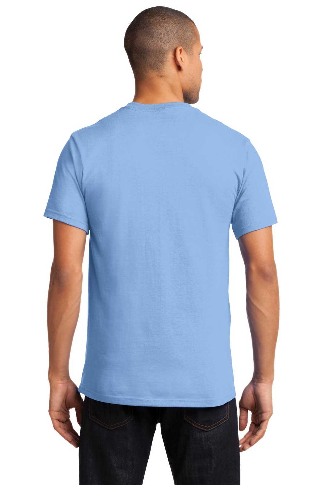 Port &amp; Company PC61PT Tall Essential Pocket Tee - Light Blue - HIT a Double - 2