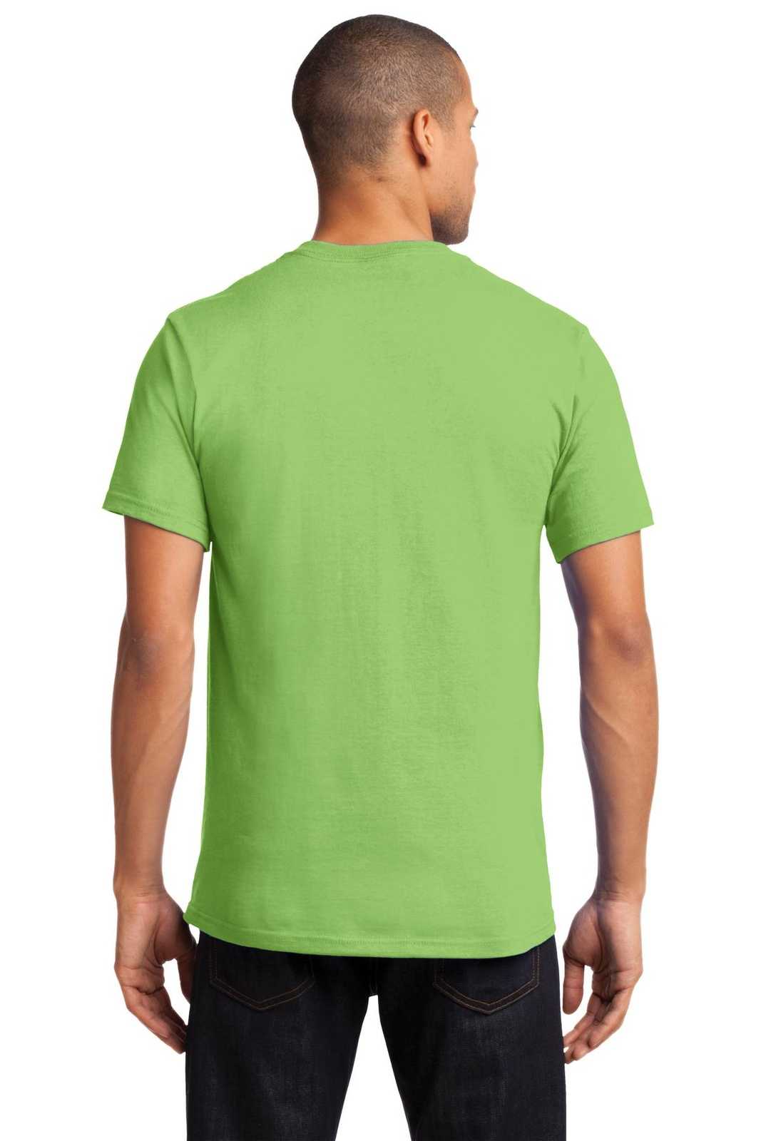 Port &amp; Company PC61PT Tall Essential Pocket Tee - Lime - HIT a Double - 2