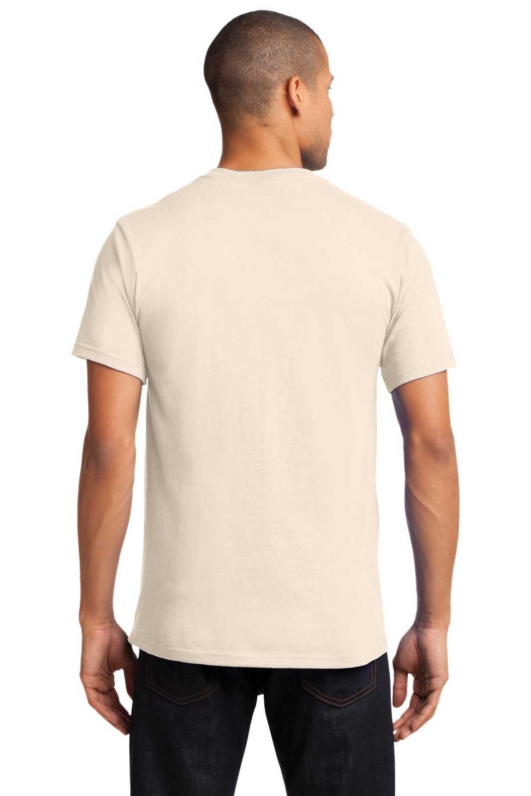 Port &amp; Company PC61PT Tall Essential Pocket Tee - Natural - HIT a Double - 2