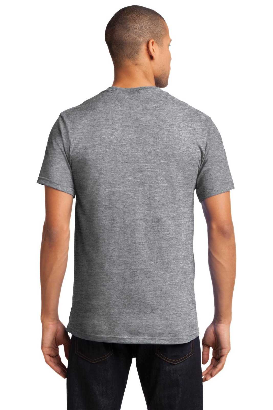Port &amp; Company PC61P Essential Pocket Tee - Athletic Heather - HIT a Double - 2