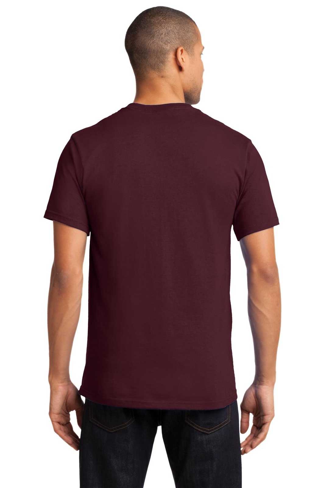 Port & Company PC61P Essential Pocket Tee - Athletic Maroon - HIT a Double - 1