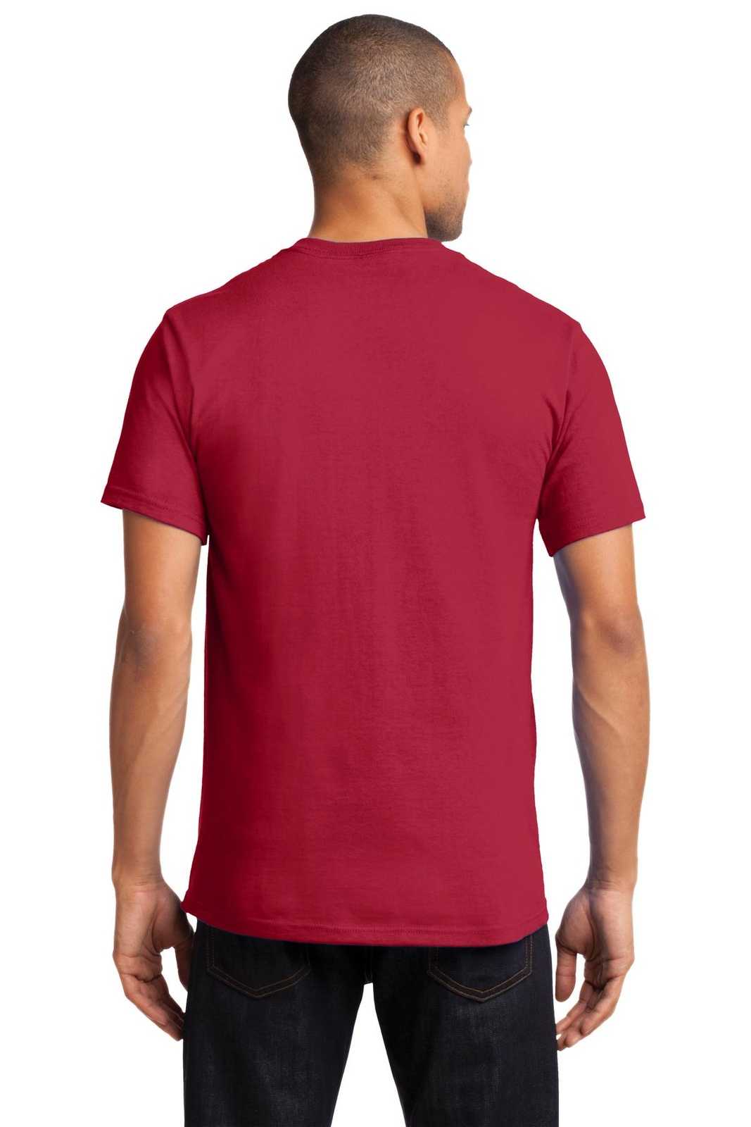 Port &amp; Company PC61P Essential Pocket Tee - Red - HIT a Double - 2
