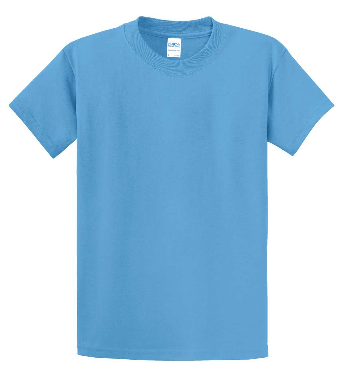 Port &amp; Company PC61T Tall Essential Tee - Aquatic Blue - HIT a Double - 2