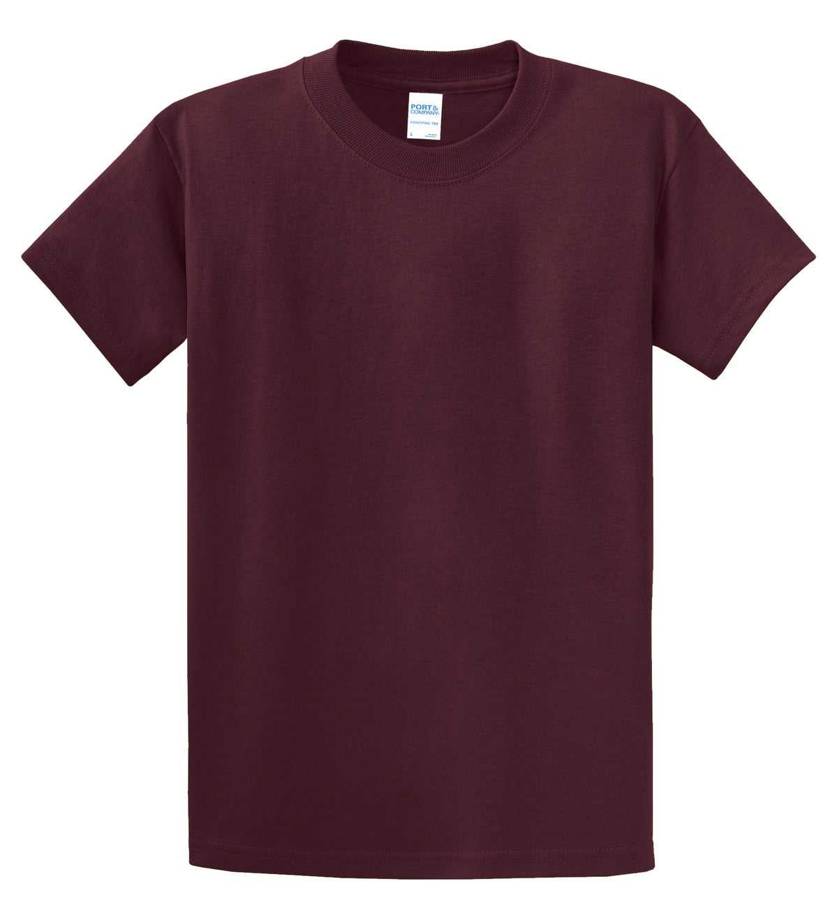 Port & Company PC61T Tall Essential Tee - Athletic Maroon - HIT a Double - 1