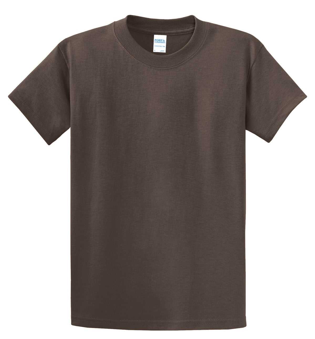 Port &amp; Company PC61T Tall Essential Tee - Brown - HIT a Double - 2