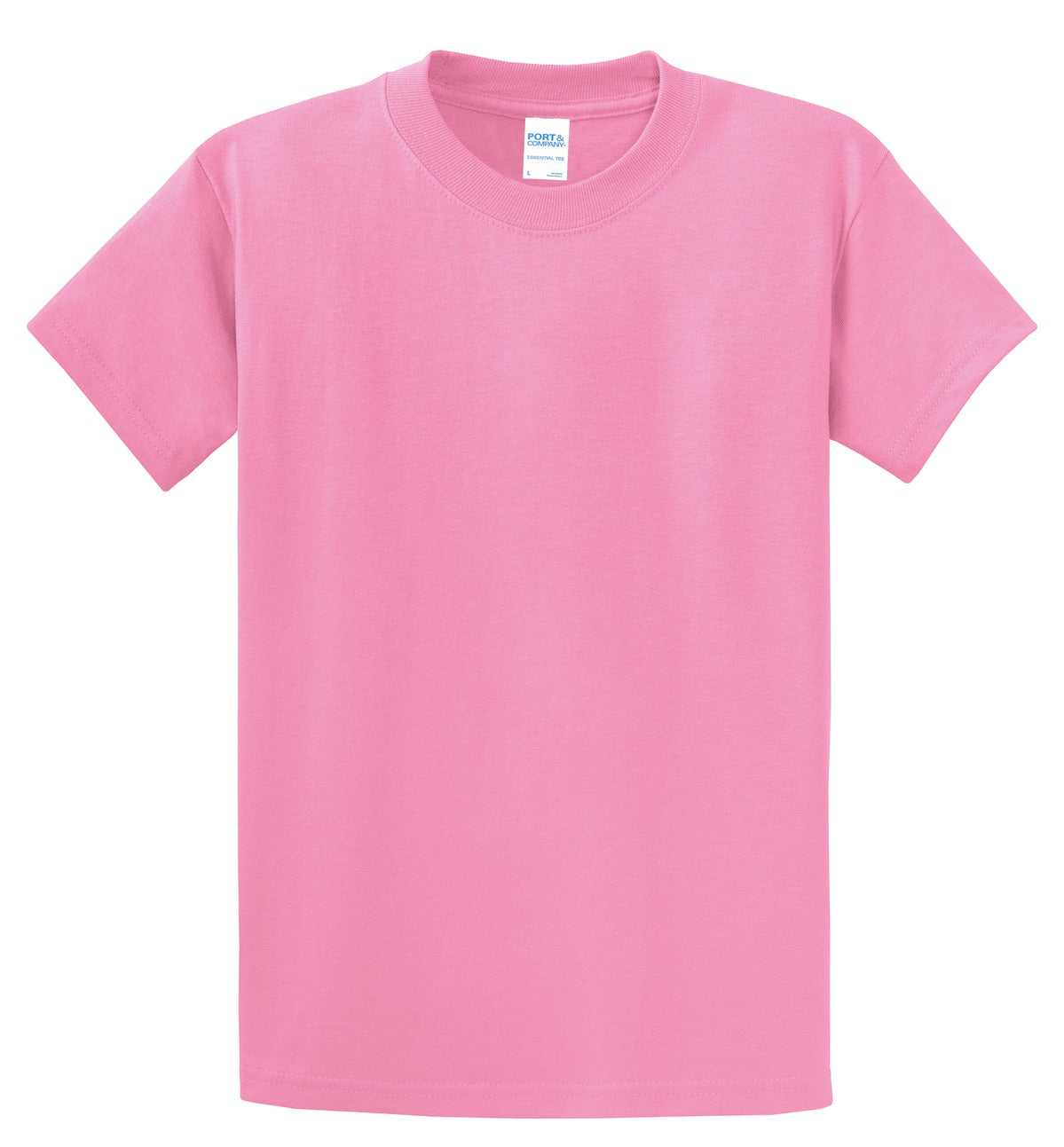 Port &amp; Company PC61T Tall Essential Tee - Candy Pink - HIT a Double - 2