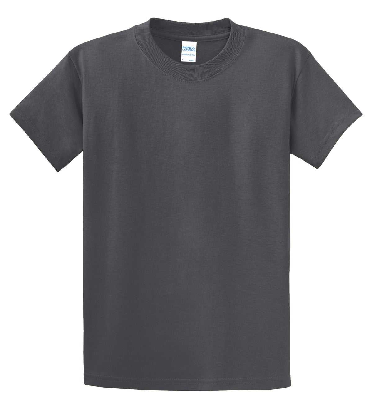 Port &amp; Company PC61T Tall Essential Tee - Charcoal - HIT a Double - 2