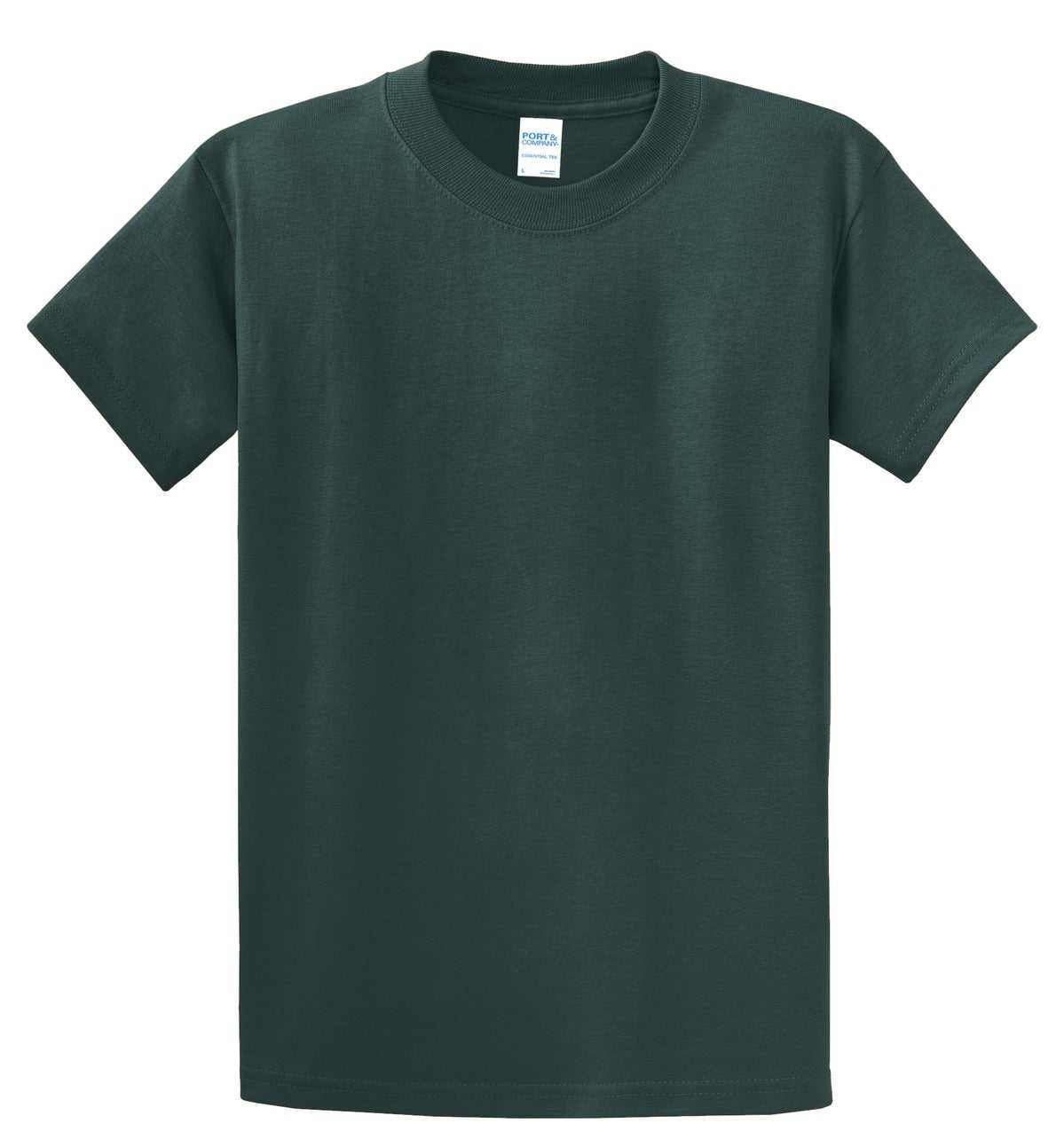 Port &amp; Company PC61T Tall Essential Tee - Dark Green - HIT a Double - 2