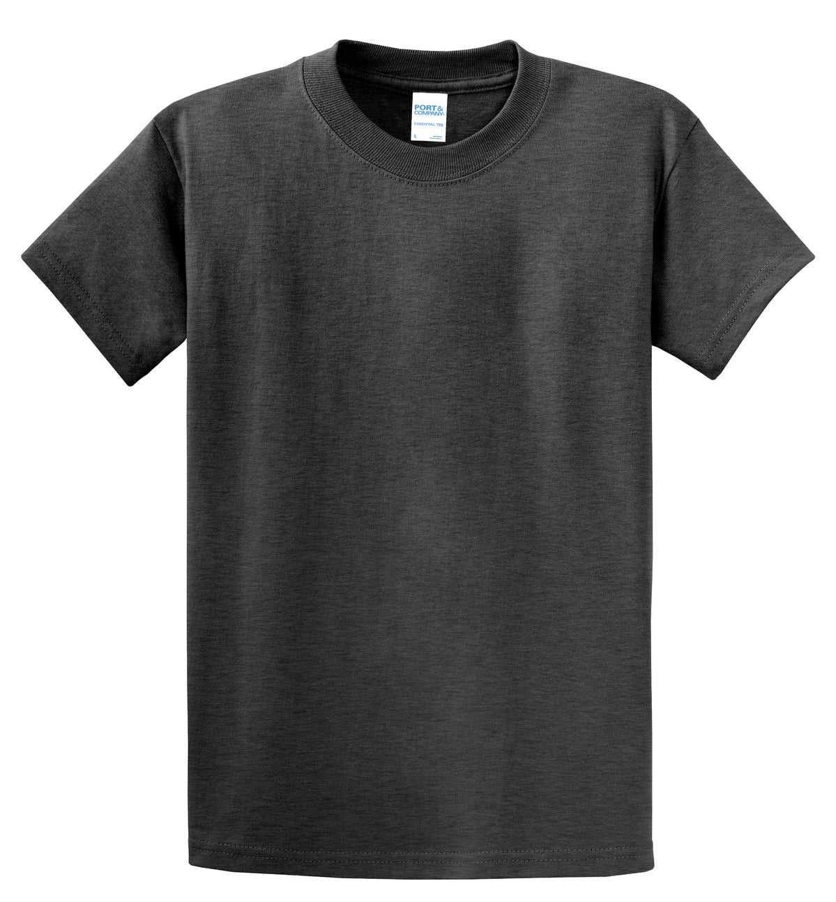 Port &amp; Company PC61T Tall Essential Tee - Dark Heather Gray - HIT a Double - 2