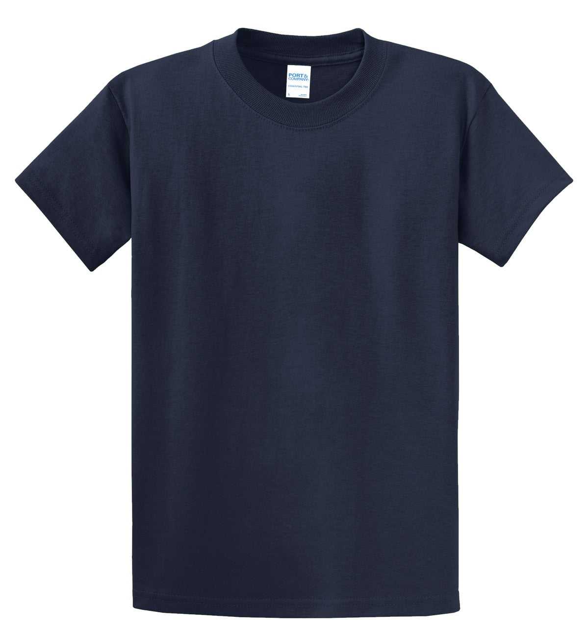 Port &amp; Company PC61T Tall Essential Tee - Deep Navy - HIT a Double - 2