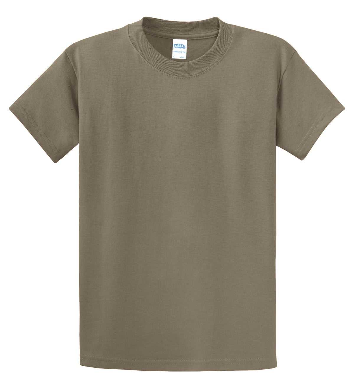 Port &amp; Company PC61T Tall Essential Tee - Dusty Brown - HIT a Double - 2