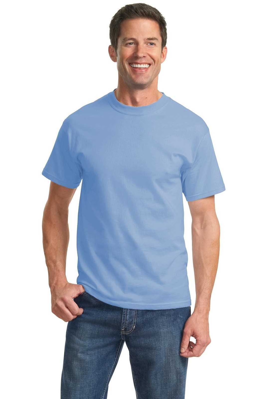 Port &amp; Company PC61T Tall Essential Tee - Light Blue - HIT a Double - 1
