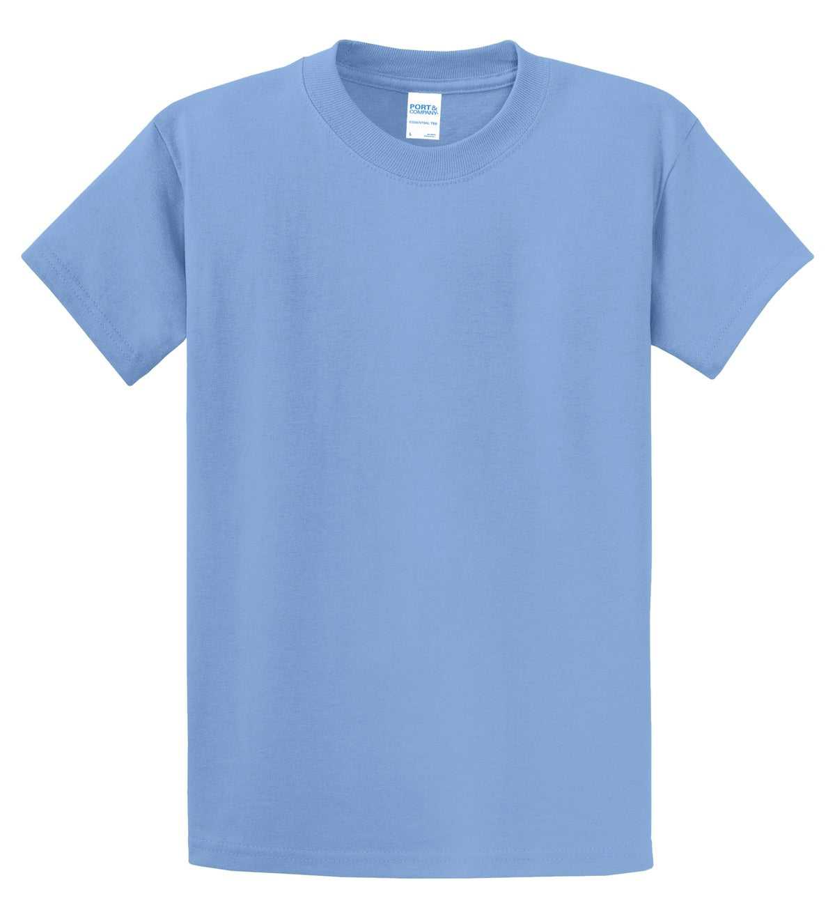 Port &amp; Company PC61T Tall Essential Tee - Light Blue - HIT a Double - 2